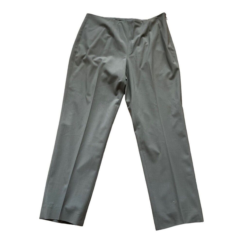 Worth New York Pants Womens‎ Stretch Straight Wool Trousers Size 12 Taupe Flawed
